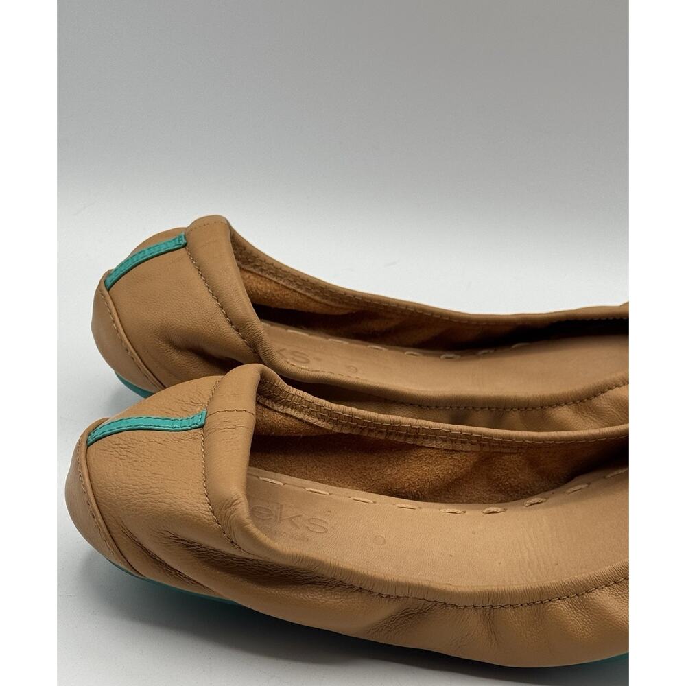Tieks Gavrieli Ballet Flats Sz 9 M Camel Tan Nappa Leather Foldable Shoes Travel - Picture 10 of 16